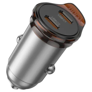 HOCO NZ16B Rigorous PD45W Dual USB-C Car Charger – Fast Charging 2 Ports