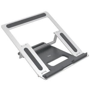 HOCO PH37 Aluminum Alloy Folding Laptop Stand – Adjustable Portable Notebook Holder Silver