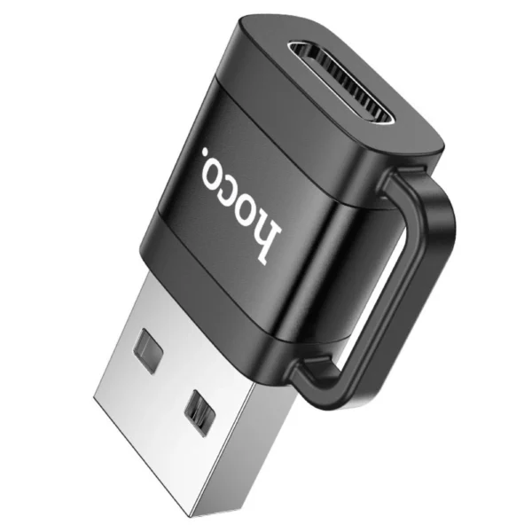 HOCO UA31D USB-A Male to USB-C Female Adapter – USB 2.0 High Speed OTG