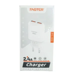 Faster Saver Quick & Fast Charger – FAC-902- Dual USB Ports