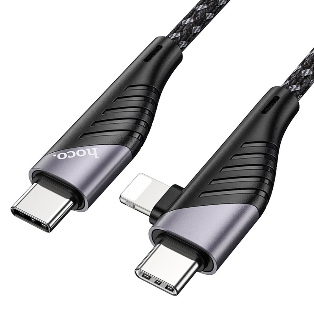 HOCO U95 2-in-1 Type-C to C Lightning Cable – Super Fast Charging - Image 3