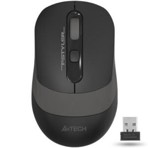 A4Tech FG10S Fstyler 2.4G Wireless Silent Click Mouse USB | Grey