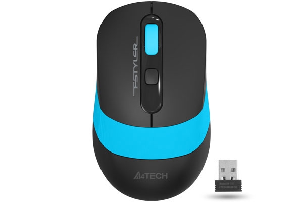 A4Tech FG10S Fstyler 2.4G Wireless Silent Click Mouse USB | Blue