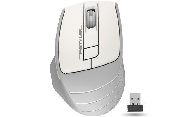A4Tech FG30S Fstyler Wireless Silent Click Mouse USB | White