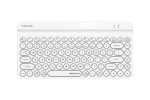A4Tech FBK30 Fstyler Bluetooth & 2.4G Wireless Quiet Key Keyboard USB | White (US Layout)