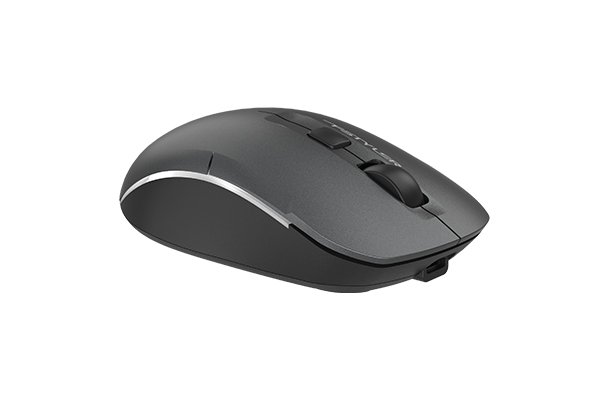 A4Tech FB26CS Air2 Fstyler Dual Mode Bluetooth & 2.4GHz Wireless Silent Click Mouse USB | Smoky Grey - Image 2